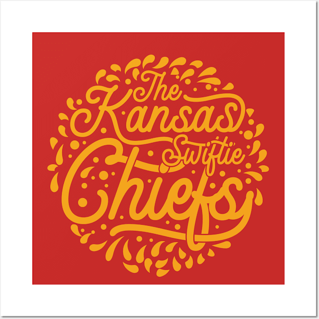 The Kansas Swiftie Chiefs v6 Wall Art by Emma